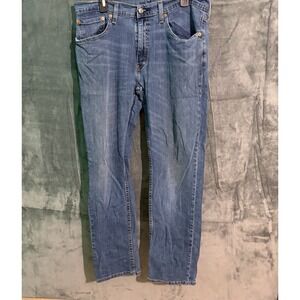 Levis 559 Jeans Mens 34 X 32 Relaxed Straight Blue Denim Y2k Biker Grunge